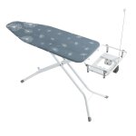 Table de repassage professional pour centrale vapeur - hauteur rglable - bleu et blanc
