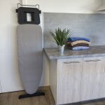Table  repasser lgre licht noir aluminium 125x40cm