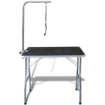 Table de toilettage pour chiens surface antidérapante réglable 1 potence 3702013 Table de toilettage pour chiens surface antidérapante réglable 1 potence 3702013