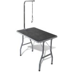 Table de toilettage pour chiens surface antid�rapante r�glable sur roulettes 3702015