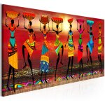 Tableau tableau africain et ethnique african women dancing 150 x 50 cm