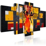 Tableau tableau africain et ethnique desert walk 100 x 50 cm