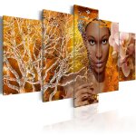 Tableau tableau africain et ethnique histoires africaines 100 x 50 cm