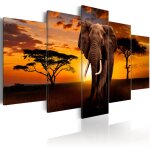 Tableau tableau africain et ethnique the savannah king 200 x 100 cm