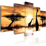 Tableau tableau africain et ethnique wild africa 100 x 50 cm