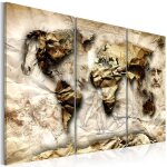 Tableau cartes du monde empire of science 120 x 80 cm