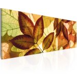 Tableau collage - feuilles 135 x 45 cm