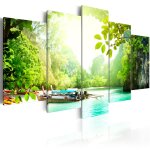 Tableau a couvert des arbres 100 x 50 cm