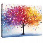 Tableau d�co abstrait arbre moderne 120x80 cm xxl impression sur toile deco murale intiss�e pour salon ...