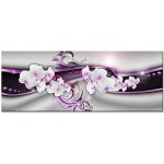 Tableau dco abstrait fleurs - abstrait - 80x30 cm