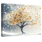 Tableau d�co abstrait fleurs moderne 120x80 cm xxl impression sur toile deco murale intiss�e pour salon ...