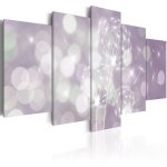 Tableau fleurs concert violet 200 x 100 cm