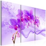 Tableau fleurs ethereal orchid - violet 90 x 60 cm