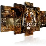 Tableau golden jungle 100 x 50 cm