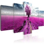 Tableau purple land 100 x 50 cm