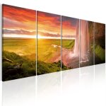 Tableau seljalandsfoss waterfall i 225 x 90 cm