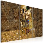 Tableau tableau stylis� klimt inspiration - baiser 60 x 40 cm