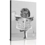 Tableau sur toile lion noir et blanc moderne 1 pi�ce impression haute r�solution sans cadre bordure au ...