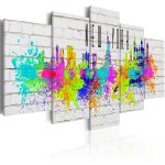 Tableau villes colorful new york 100 x 50 cm