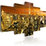 Tableau villes new york: amber 100 x 50 cm