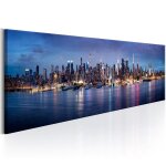 Tableau villes new york nights 150 x 50 cm