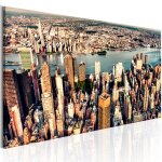Tableau villes panorama of new york 120 x 40 cm