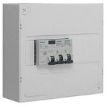 Tableautin pr� - �quip� 1 inter. diff. 40a type ac + 2 disjoncteurs siemens.