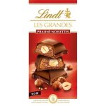 Tablette de chocolat lindt les grandes praline noir noisettes - 225g