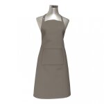 Tablier de cuisine en coton 60x80 cm panama taupe, par soleil d'ocre