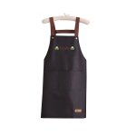 Tablier sans manches imperm�able et anti - graisse - protection et confort en cuisine le noir