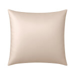 Taie d�oreiller en soie anti frisotti et anti - age beige 65x65 cm