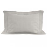 Taie d'oreiller en coton 57 fils 50x70 cm uni lin, par soleil d'ocre