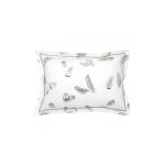 Taie d'oreiller en coton blanc 50x70 cm