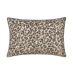 Taie d'oreiller percale de coton l�opard