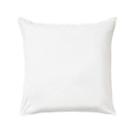 Taie d'oreiller en percale de coton vert 65 x 65 cm