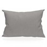 Taie d'oreiller rectangle us 50x75 cm en coton uni 57 fils soleil d'ocre gris