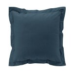 Taie d'oreiller volant plat 100% percale de coton