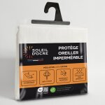 Taie prot�ge oreiller coton 60x60 cm molleton imperm�able, par soleil d'ocre