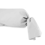 Taie de traversin en coton 57 fils 45x205 cm uni blanc, par soleil d'ocre