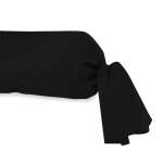 Taie de traversin en coton 57 fils 45x205 cm uni noir, par soleil d'ocre