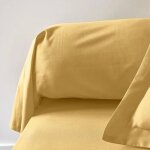 Taie de traversin today essential - 45 x 185 cm - 100% coton uni - ocre