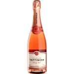 Taittinger prestige, non mill, a. o. p champagne brut rose, vin ros