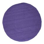 Tam tam tapis en coton r�versible effet cordage diam�tre 120 cm - bleu corsica