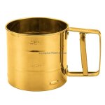 Tamis en acier inoxydable tasse de farine de poudre de cuisson outil glaçage sucre maille tamis passoire ... Tamis en acier inoxydable tasse de farine de poudre de cuisson outil glaçage sucre maille tamis passoire ...