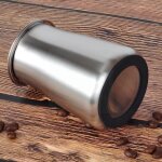 Tamis a caf en poudre, en acier, maille fine, tasse de tamisage, caf moulu, outils de mouture, filtre, ...
