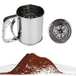 Tamis a farine en acier inoxydable, maille fine, filtre a poudre, sucre glac�, tasse a tamis manuel, ...