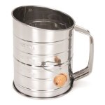 Tamis a farine rotatif inox 650g patisse