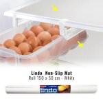 Tapis antid�rapant - lindo - rouleau 150 x 50 cm - blanc - eva non toxique - lavable au lave - vaisselle ...