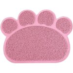 Tapis pour bac a litire, tapis de litire pour chat plat bol d'alimentation pour nourriture tapis de ...