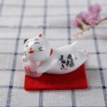 Tapis de baguettes en cramique style japonais, 1 pice, chat porte - bonheur, repose - baguettes en ...